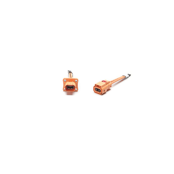 6.3mm 2 poles 180°Plastic High Voltage Connector (Flange Version)